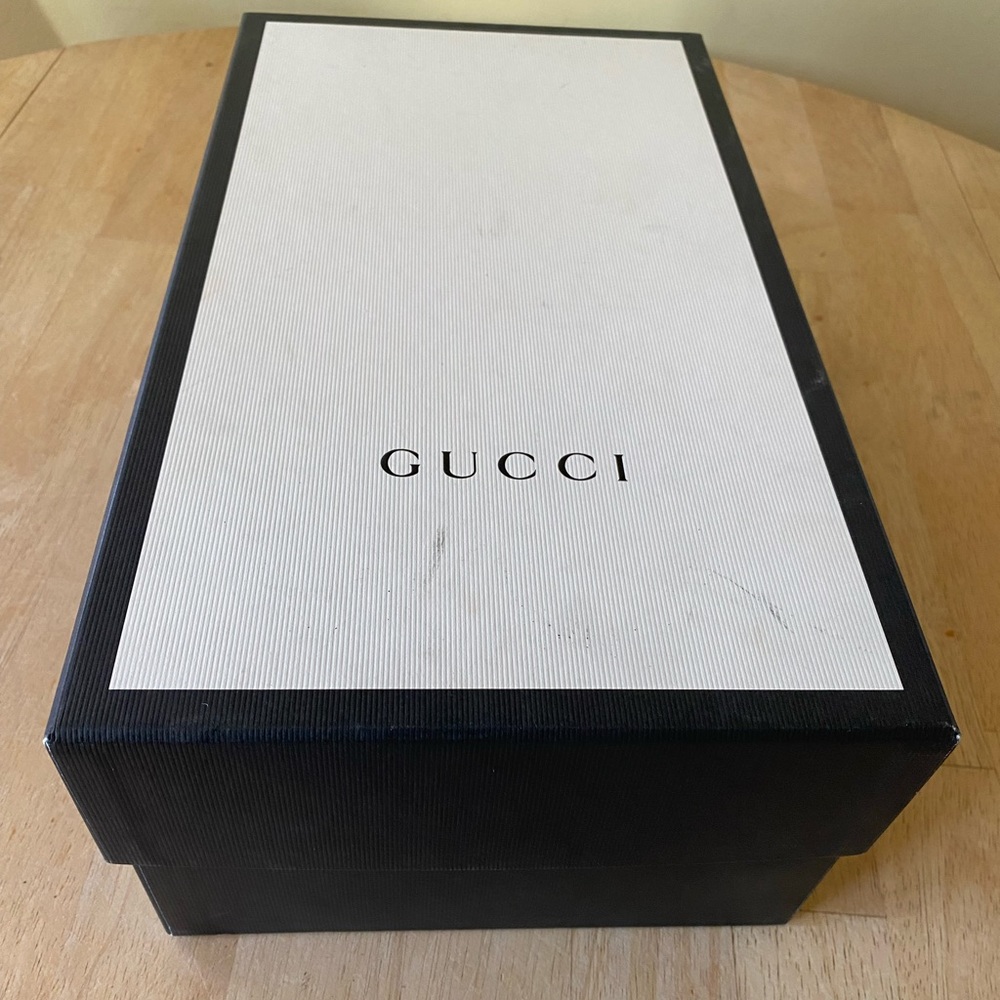 Gucci black leather brogues with buckles size EU8.5 or US10 with box - Picture 13 of 13